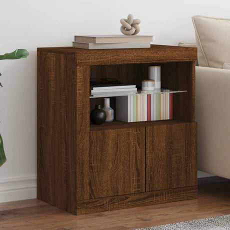 Sideboard With Led Lights 60.5X37X67 Cm
