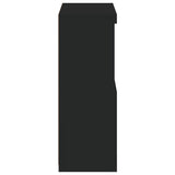 Side Cabinet With Led Lights Engineered Wood