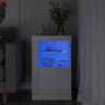 Side Cabinet With Led Lights Engineered Wood