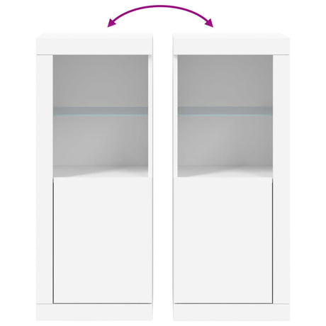 Sideboard With Led Lights 41X37X100 Cm