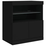 Sideboard With Led Lights 60X37X67 Cm