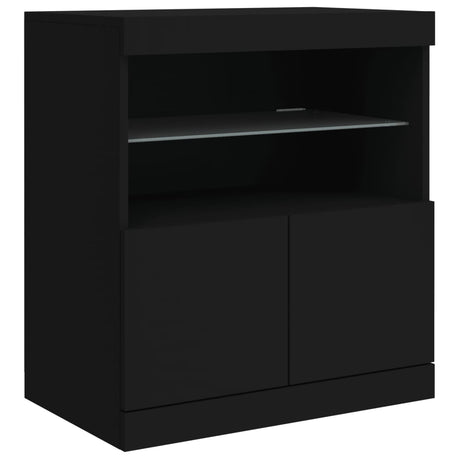 Sideboard With Led Lights 60X37X67 Cm
