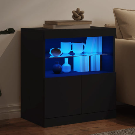 Sideboard With Led Lights 60X37X67 Cm