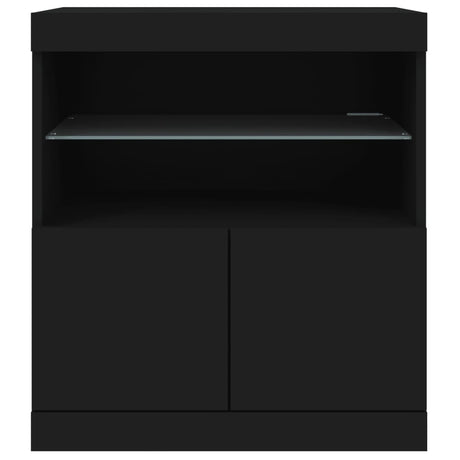 Sideboard With Led Lights 60X37X67 Cm
