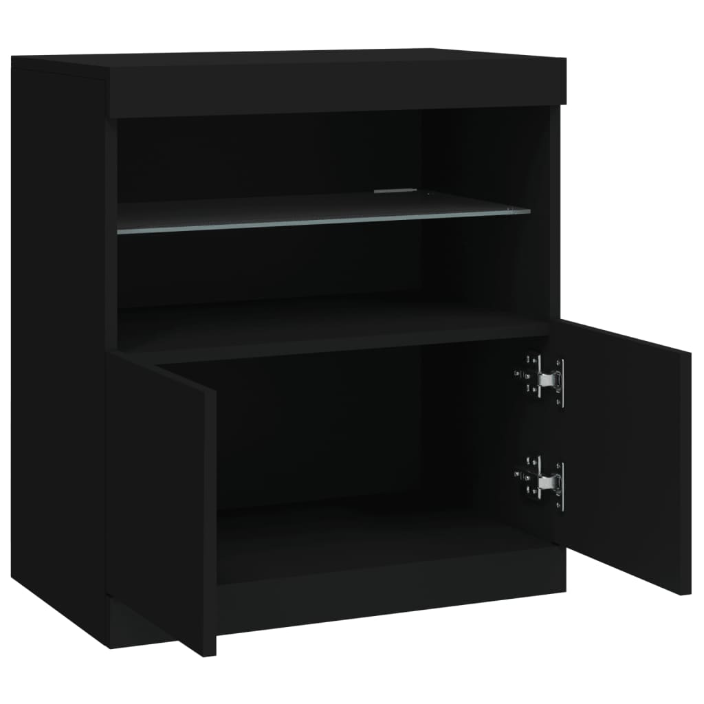 Sideboard With Led Lights 60X37X67 Cm