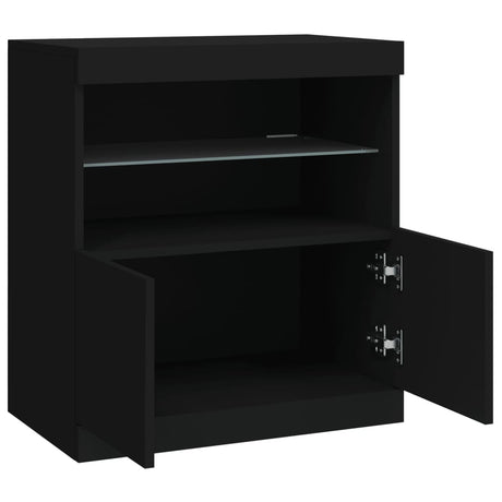 Sideboard With Led Lights 60X37X67 Cm