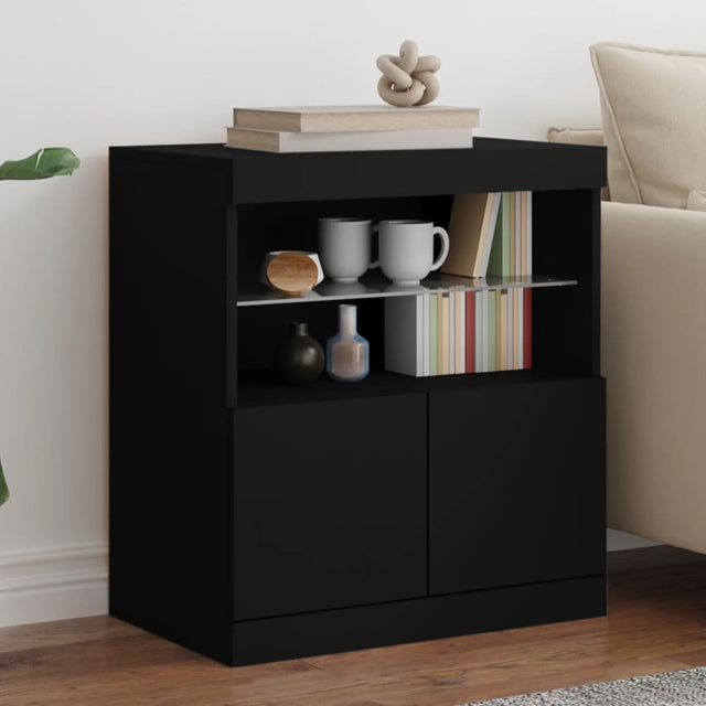 Sideboard With Led Lights 60X37X67 Cm