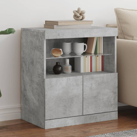 Sideboard With Led Lights 60X37X67 Cm