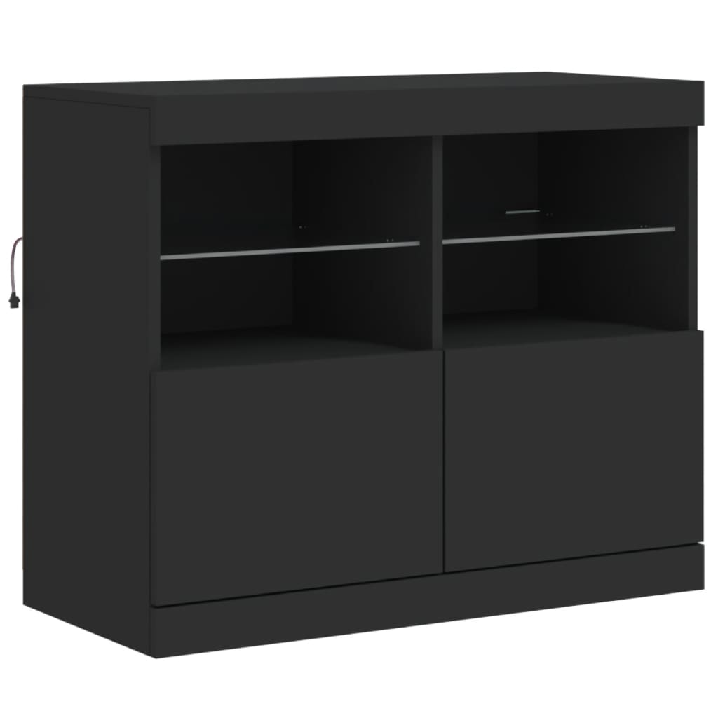 Sideboard With Led Lights 81X37X67 Cm