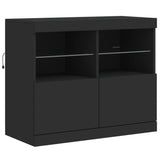 Sideboard With Led Lights 81X37X67 Cm