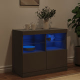 Sideboard With Led Lights 81X37X67 Cm