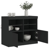Sideboard With Led Lights 81X37X67 Cm