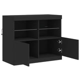 Sideboard With Led Lights 81X37X67 Cm