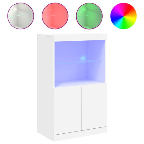 Sideboard With Led Lights 60.5X37X100 Cm