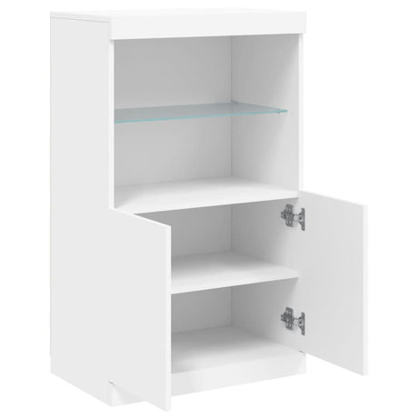 Sideboard With Led Lights 60.5X37X100 Cm