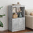 Sideboard With Led Lights 60.5X37X100 Cm