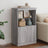 Sideboard With Led Lights 60.5X37X100 Cm
