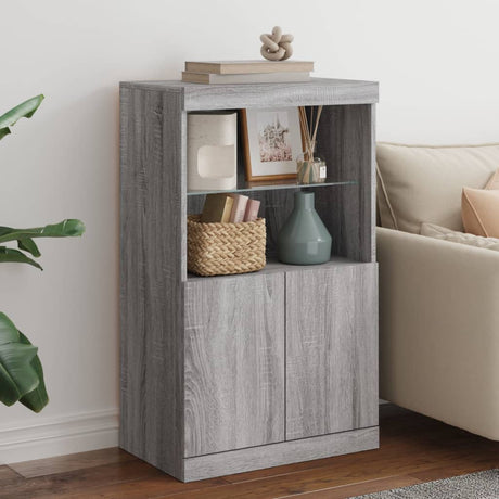 Sideboard With Led Lights 60.5X37X100 Cm
