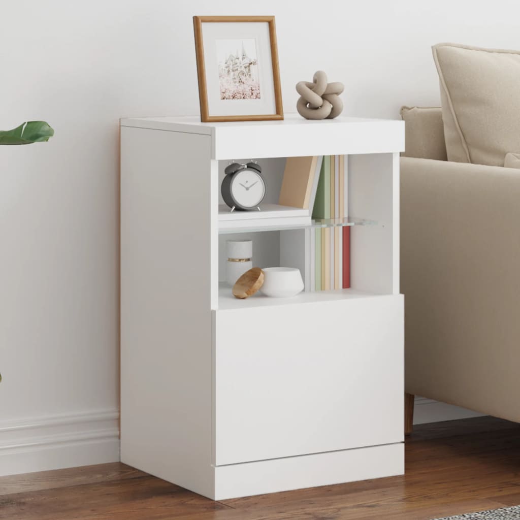 Sideboard With Led Lights 41X37X67 Cm