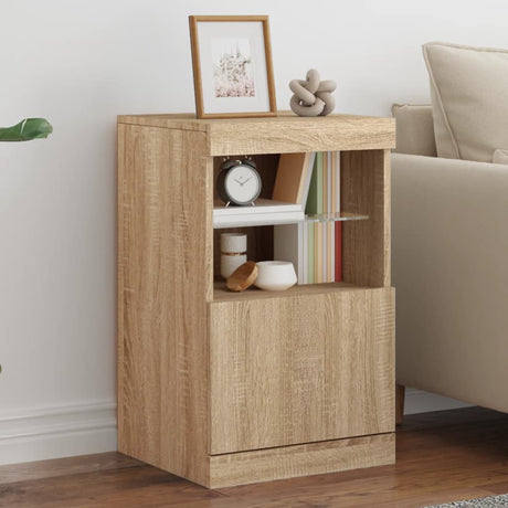 Sideboard With Led Lights 41X37X67 Cm