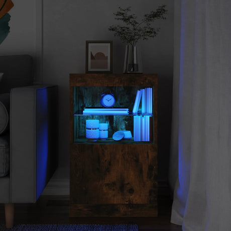Sideboard With Led Lights 41X37X67 Cm