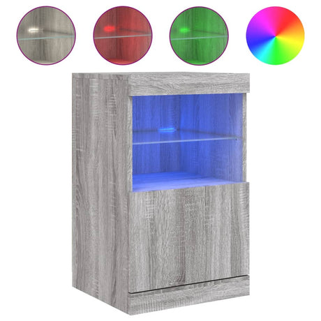 Sideboard With Led Lights 41X37X67 Cm