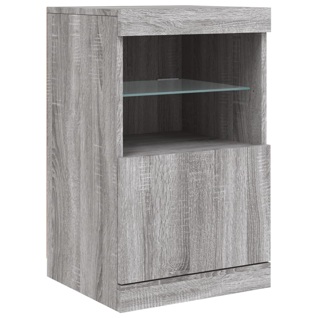 Sideboard With Led Lights 41X37X67 Cm