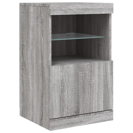Sideboard With Led Lights 41X37X67 Cm