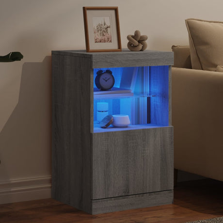 Sideboard With Led Lights 41X37X67 Cm