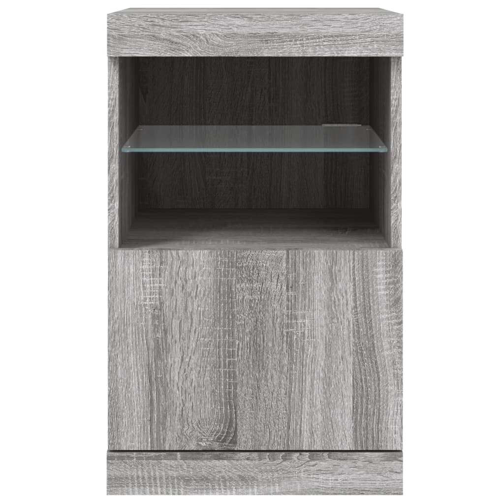 Sideboard With Led Lights 41X37X67 Cm