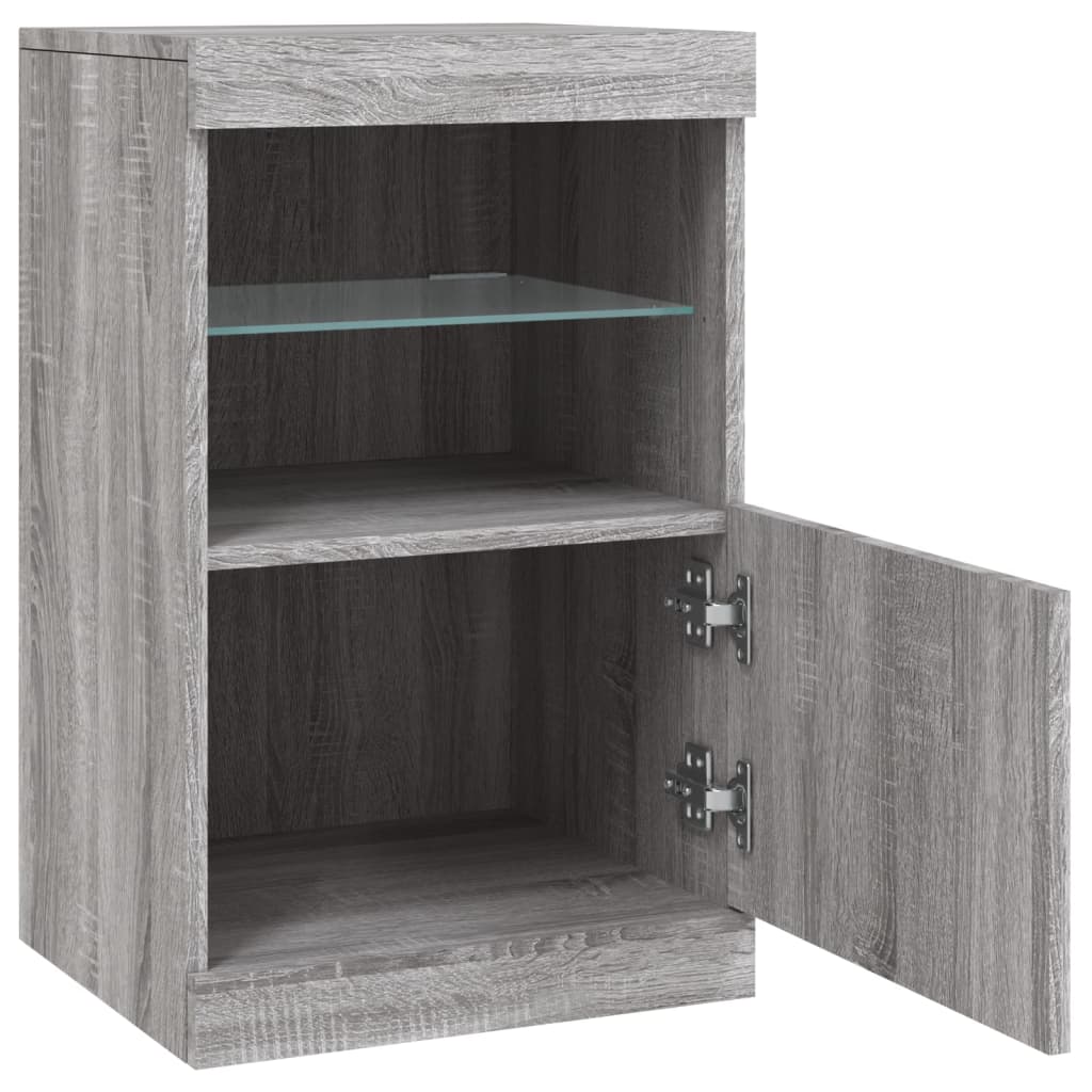 Sideboard With Led Lights 41X37X67 Cm