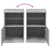 Sideboard With Led Lights 41X37X67 Cm