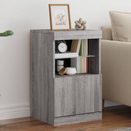 Sideboard With Led Lights 41X37X67 Cm