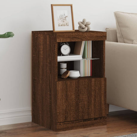 Sideboard With Led Lights 41X37X67 Cm
