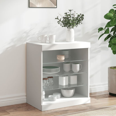 Sideboard With Led Lights 60.5X37X67 Cm