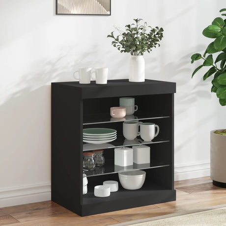 Sideboard With Led Lights 60.5X37X67 Cm
