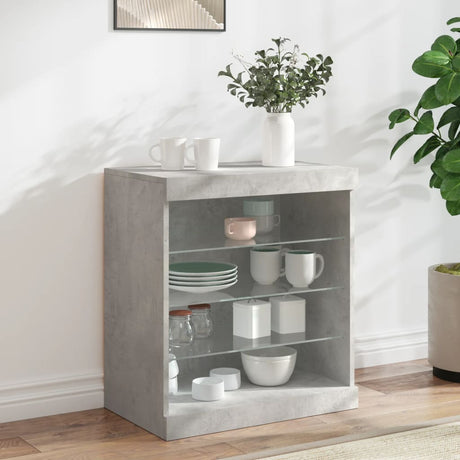 Sideboard With Led Lights 60.5X37X67 Cm
