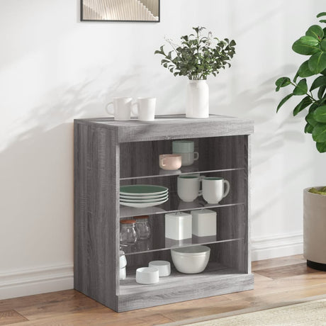 Sideboard With Led Lights 60.5X37X67 Cm