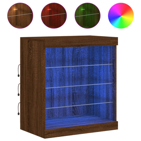 Sideboard With Led Lights 60.5X37X67 Cm