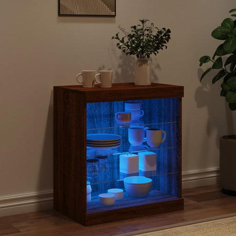Sideboard With Led Lights 60.5X37X67 Cm