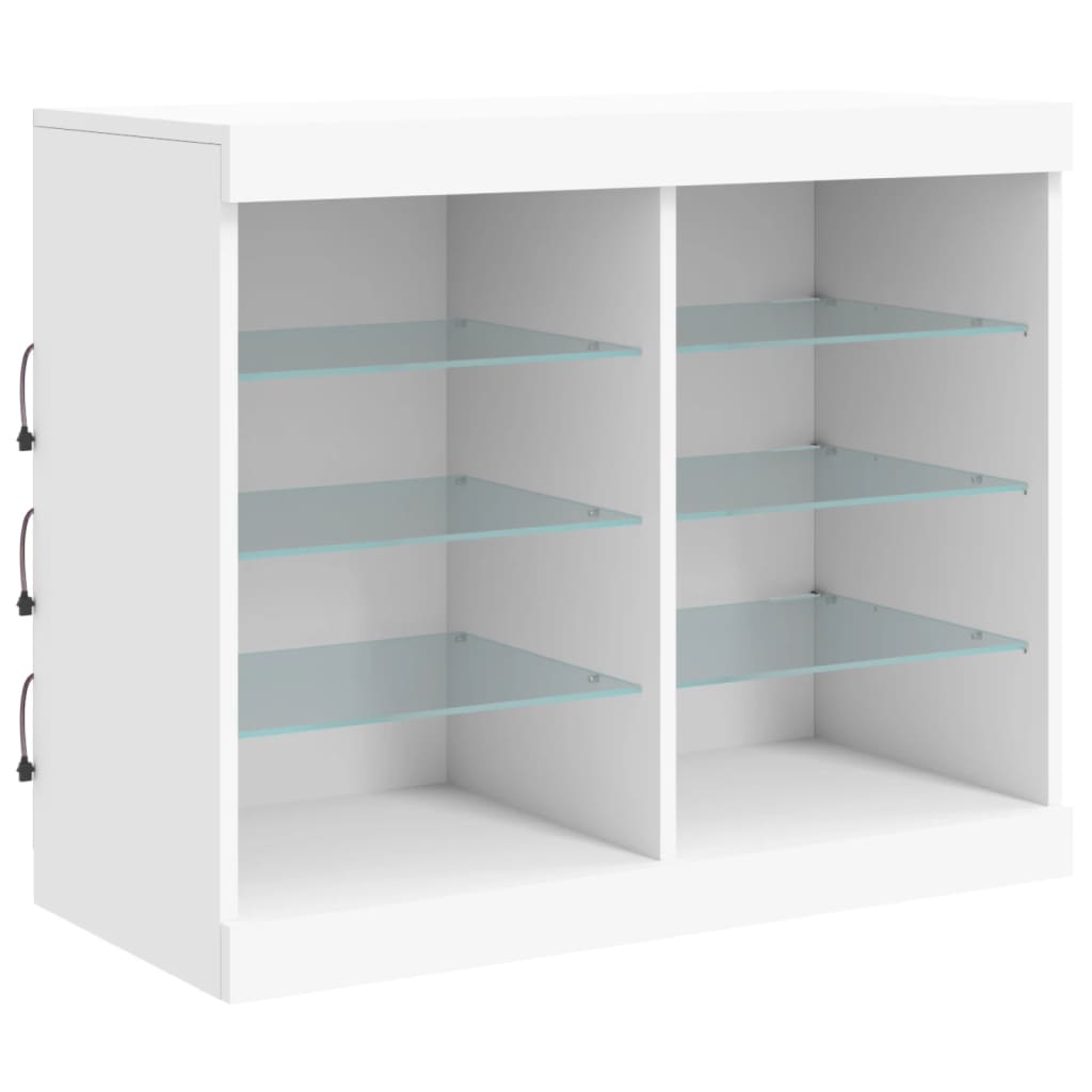 Sideboard With Led Lights 81X37X67 Cm