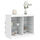 Sideboard With Led Lights 81X37X67 Cm