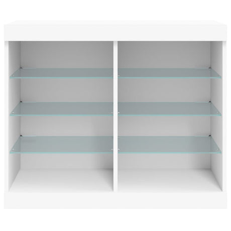 Sideboard With Led Lights 81X37X67 Cm