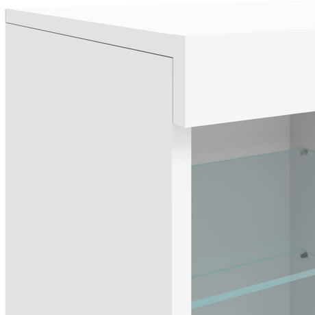 Sideboard With Led Lights 81X37X67 Cm