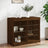 Sideboard With Led Lights 81X37X67 Cm