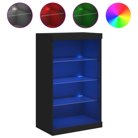 Sideboard With Led Lights 60.5X37X100 Cm