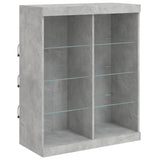 Sideboard With Led Lights 81X37X100 Cm