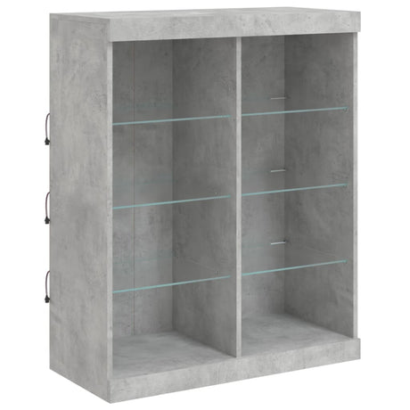 Sideboard With Led Lights 81X37X100 Cm