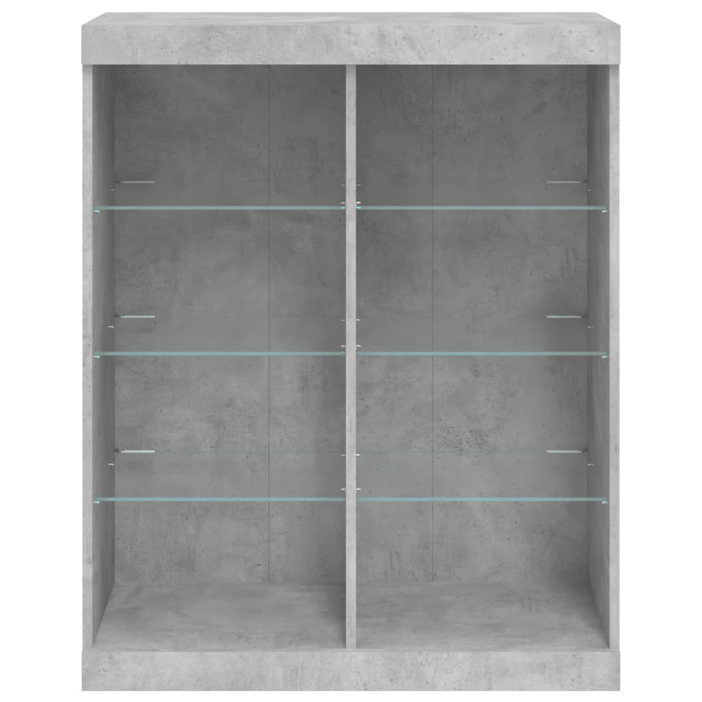 Sideboard With Led Lights 81X37X100 Cm