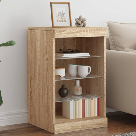 Sideboard With Led Lights 41X37X67 Cm